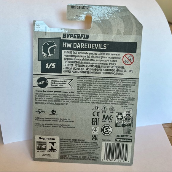 Hot Wheels Fast & Furious Spy Racers Hyperfin - Picture 2 of 3